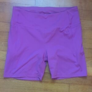 Reebok Women's Bright Pink Bike Shorts